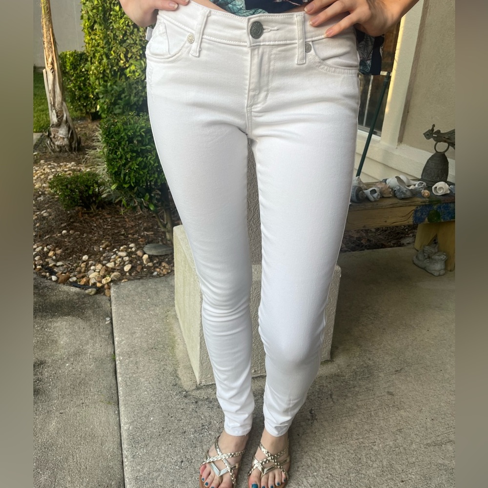 Rock & Republic white skinny jeans. Size 0